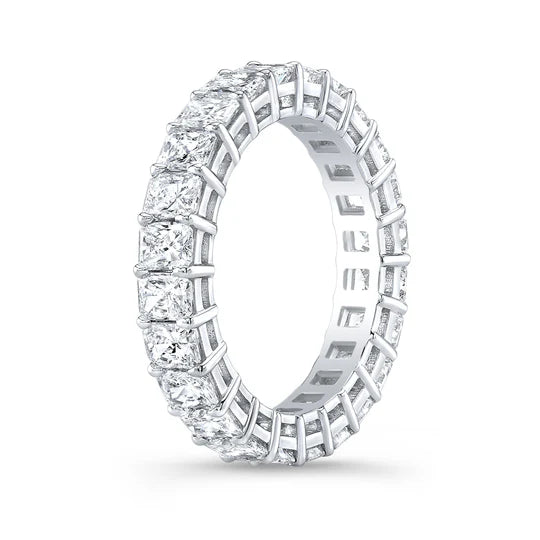 Anillo moderno con diamantes corte radiante 5 ct — Amelia Maia.