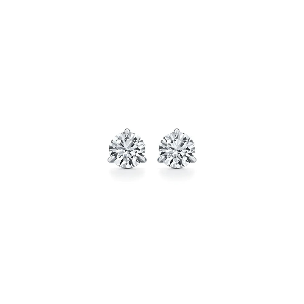 Pendientes stud con diamantes de laboratorio de 1 ct — Amelia Maia.