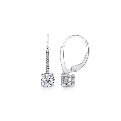 Pendientes Colgantes con Diamantes de Laboratorio | Oro 14k