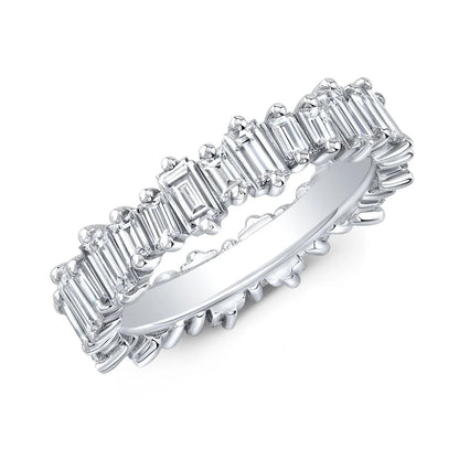 Anillo eternity baguette de 2 ct con diamantes de laboratorio — Amelia Maia.