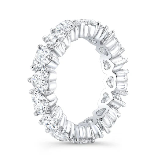 Anillo de lujo con diamantes en forma de corazón 7 ct — Amelia Maia.