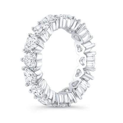 Anillo de lujo con diamantes en forma de corazón 7 ct — Amelia Maia.