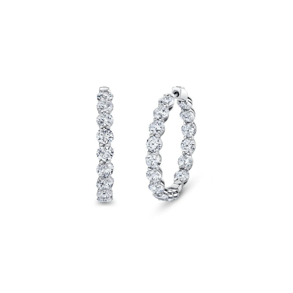 Aros eternity con diamantes redondos 16 ct — Amelia Maia
