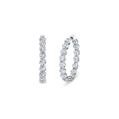 Aros eternity con diamantes redondos 16 ct — Amelia Maia