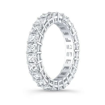 Anillo moderno con diamantes corte radiante 5 ct — Amelia Maia.